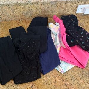 (7) Pairs of Kids Cat & Jack XS (4-5) Leggings Set
